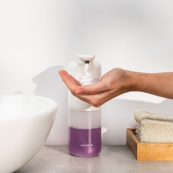 Genopladelig automatisk skummende sæbedispenser Bitefom InnovaGoods