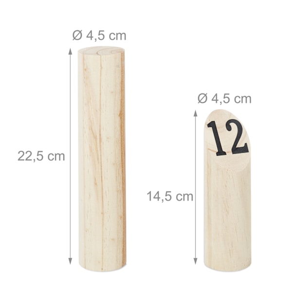 Kubb spel med väska