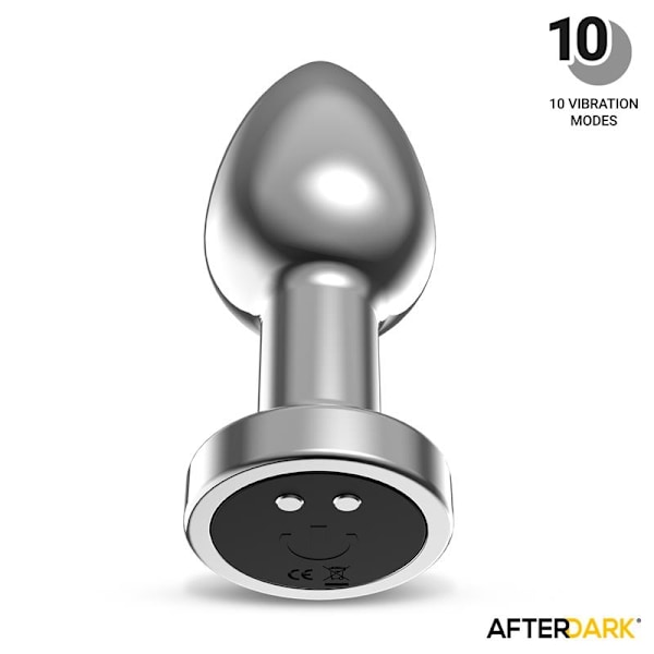 Dimpor Chrome Anal Plug tärinällä ja magneettisella USB-kokoisella M