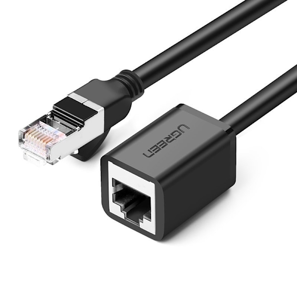 Förlängningskabel för FTP Ethernet partvinnad kabel RJ45 Cat 6 1000 Mbps 5m svart