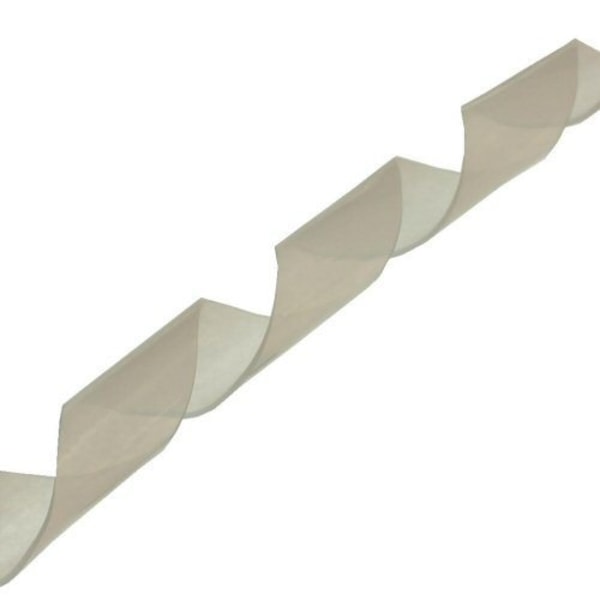 Spiral Wrap kabel spiral wrap, 10 m lang, 14 mm diameter, transparent hvid