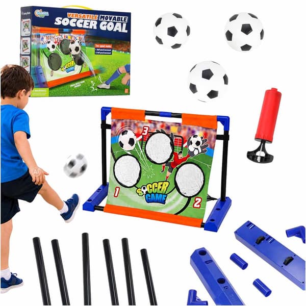 Fodboldmål med bevægeligt mål og pointsystem