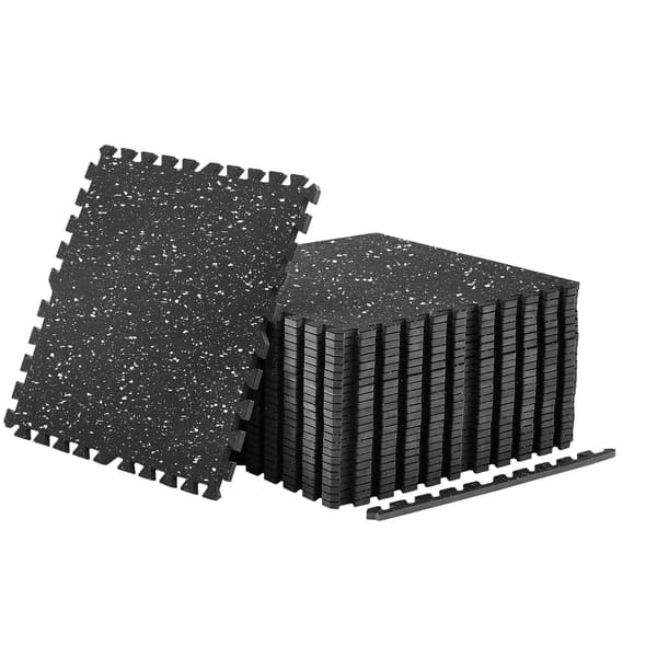 Sammankopplande gymmattor, 24-pack EVA-skum 14 mm