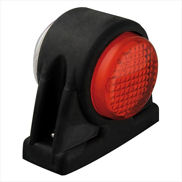 Merkkivalo 12/24V punainen/valkoinen 101x82mm LED