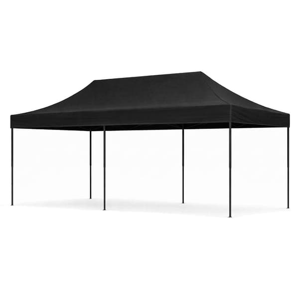 Automatisk 3x6m havepavillontelt til events, sort