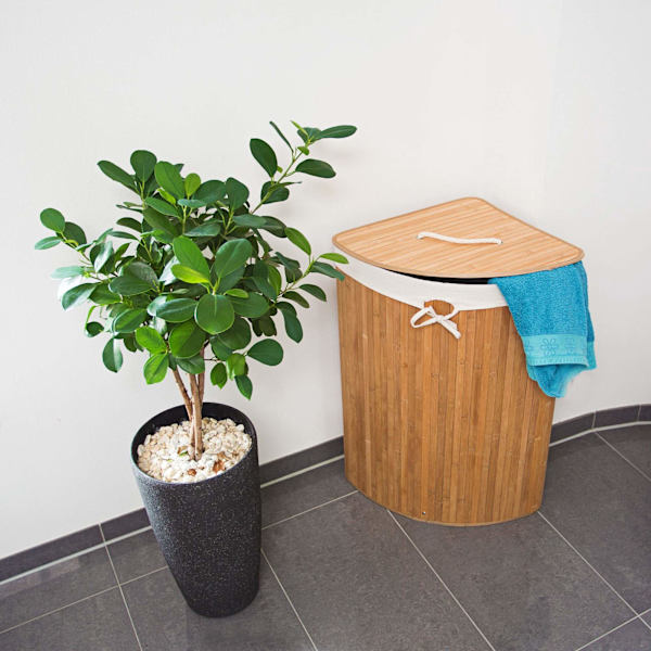 Tvättkorg hörn bambu