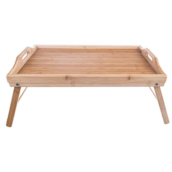 Hopfällbart Frukostbord i Bambu