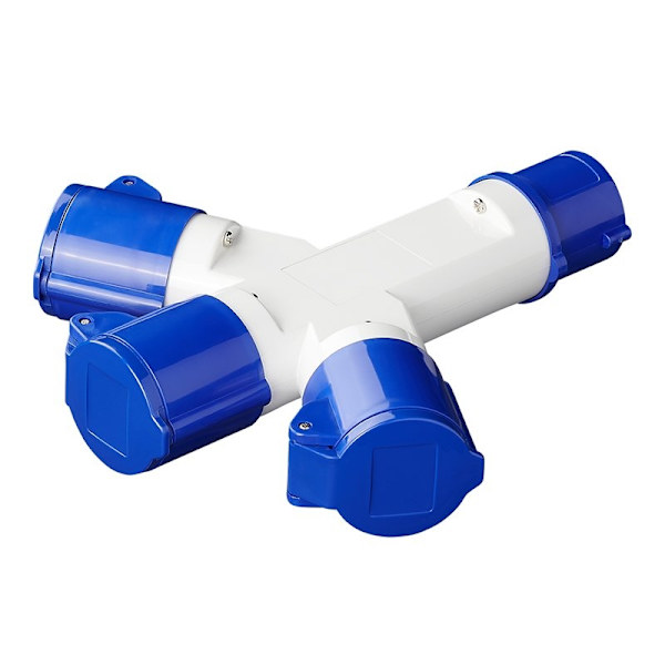CEE 3-vägs splitter 16A