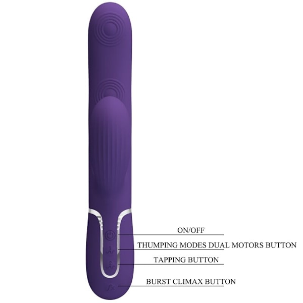 Pretty Love - Perlita G-Spot Vibrator 3 i 1 multifunktionslila