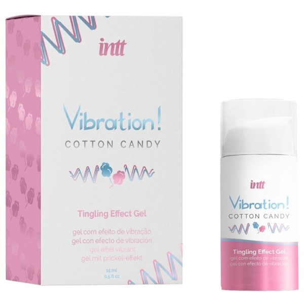 Intt - Tehokas intiimi stimuloiva Cotton Candy nestemäinen värinägeeli 15 ml