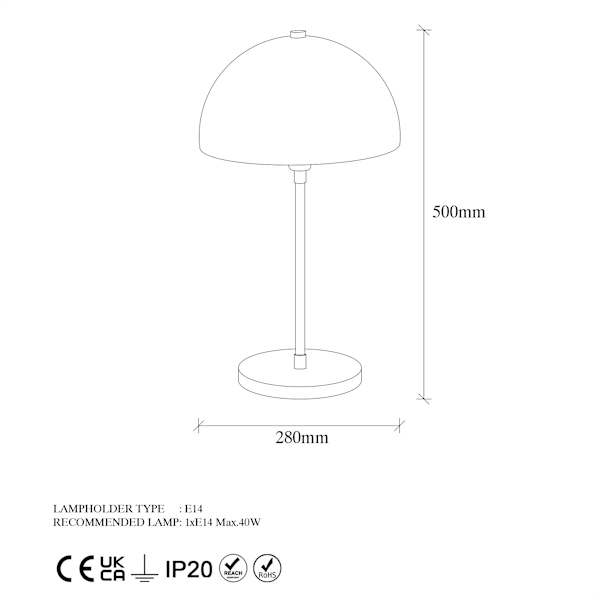 Bordlampe Varzan - 10857