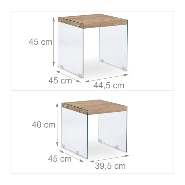 Sidebord i sæt af 2