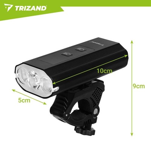 1300lm LED-pyöränvalosarja, USB-C, IP65-vedenpitävä