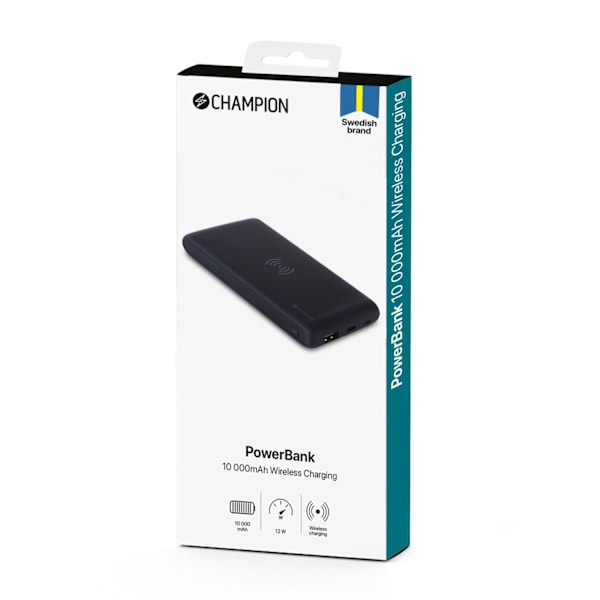 Power Bank 10000 mAh 12W + langaton lataus