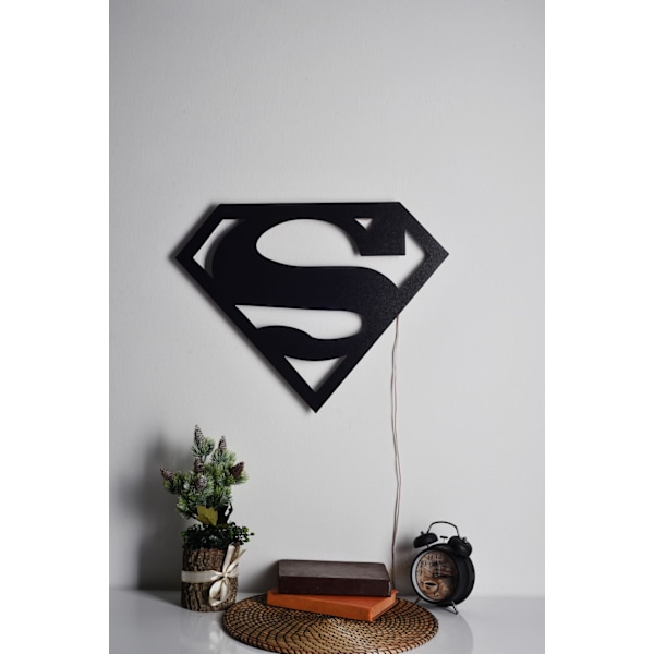 Dekorativ Led Belysning Superman - Rød