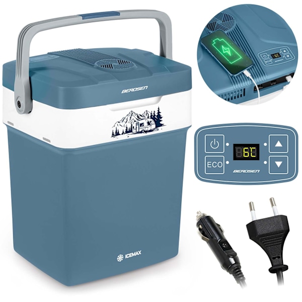 Berdsen Icemax turistkylskåp 29 liter ECO mode - blå