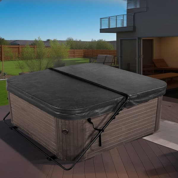 Lyft för bubbelpoolskydd, justerbar 135–235 cm, aluminium