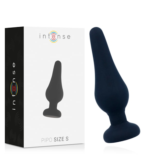 Intense - Anal Plug Pipo S musta silikoni 9,8 cm