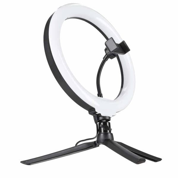 RGB LED -selfie-rengasvalo jalustalla