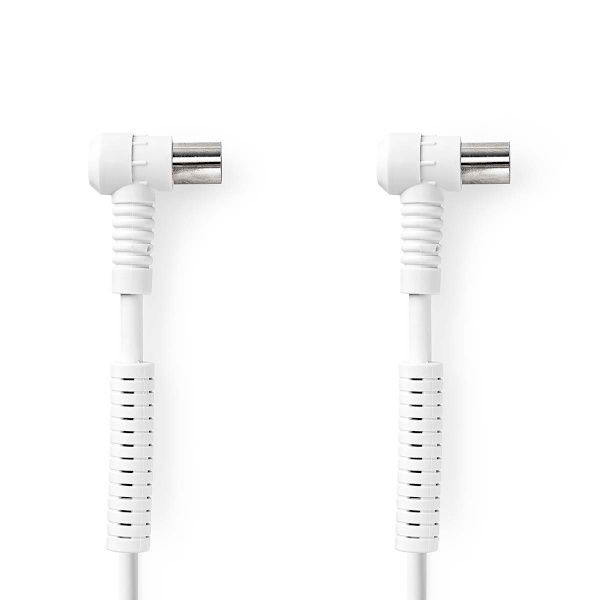 Koaksiaalikaapeli | IEC (Coax) Uros | IEC (Coax) Naaras | Niklattu | 120 dB | 75 Ohm | Nelinkertainen suojaus | 3.00 m | Pyöreä | PVC | Valkoinen | La