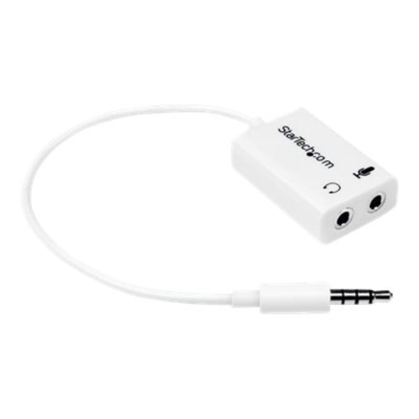 StarTech.com 4-positions mikrofon og hovedtelefonsplitter 3,5 mm 4 ben / 4 polet mikrofon og lyd