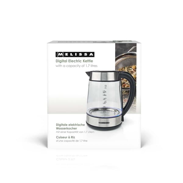 Elkedel, 1,7L glas, 2200W, Temp Control