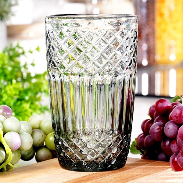 Sort glas 380 ml