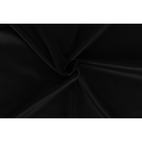 Satin Double Quilt Cover Set Elegant - Svart