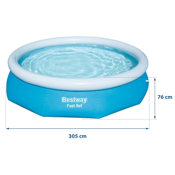 Udvidelsesbassin til have 305 x 76 cm Bestway 57266