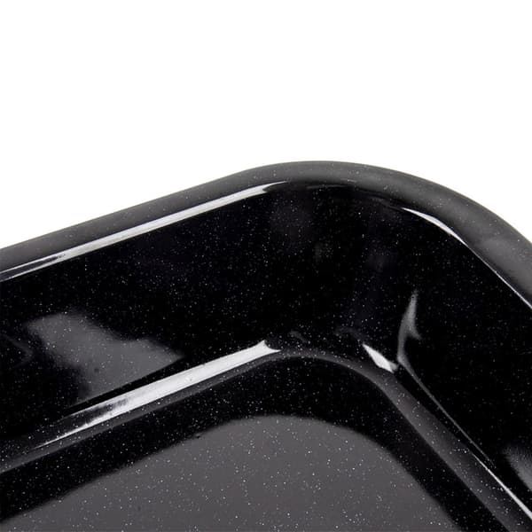 Emaljeret stålbageplade, rektangulær 36x26x5 cm