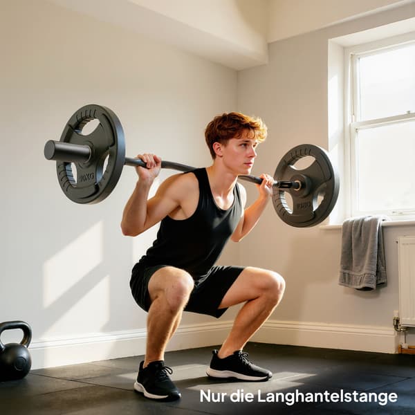 Olympisk krøllestang, 5 cm ærmer, stål, 100 kg kapacitet