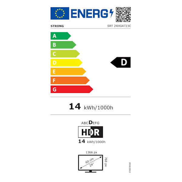 TV 24" 230/12 Volt Google TV SRT24HG4723C Sort