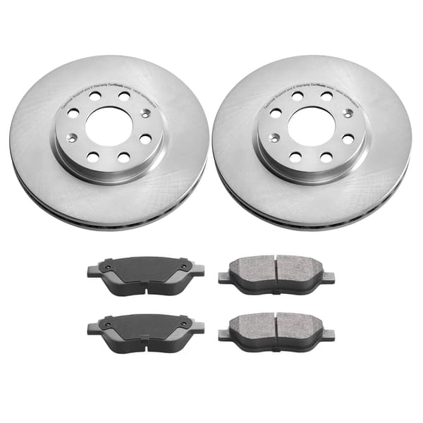 Bromssats fram, 257 mm bromsskivor och keramiska bromsbelägg för Adam Corsa D