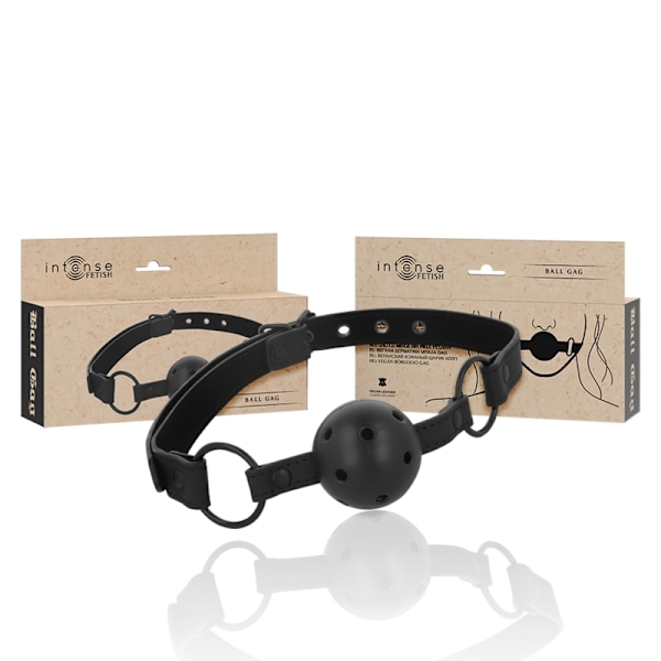 Intense - Fetish Vegan Læder Ball Gag