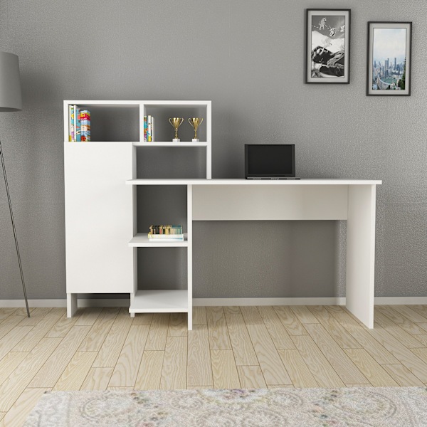 Studiebord Bugra - Hvid
