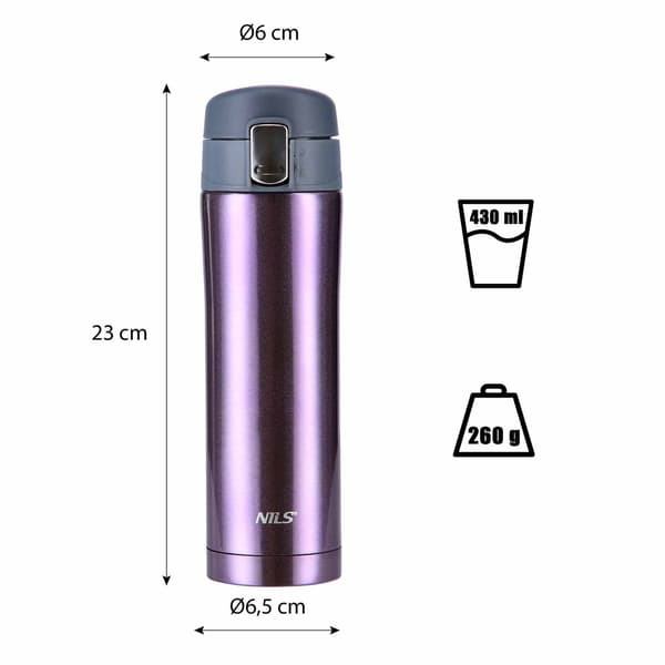 Termisk kop, violet, 10 oz, isoleret
