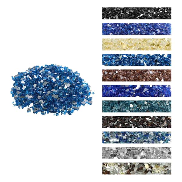 Eldstadsglas, Pacific Blue, 4,5 kg, 1,25 cm reflekterande