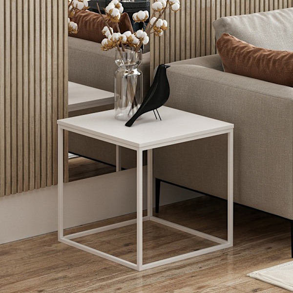 Sidobord Basak - Vit