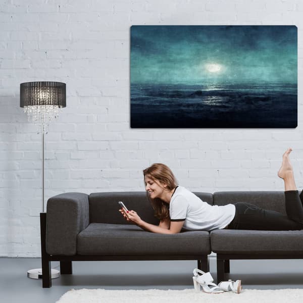 Gulvlampe med sorte krystaller