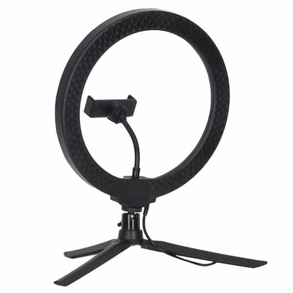 RGB LED Selfie Ringlampe med Tripod