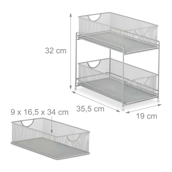 Köksorganisation med 2 utdragbara korgar