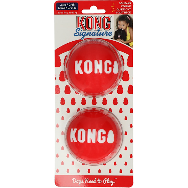 KONG Signature Balls 2-pk Lg