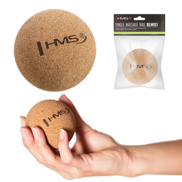 Lacrosse massageboll, enkel, korkmaterial