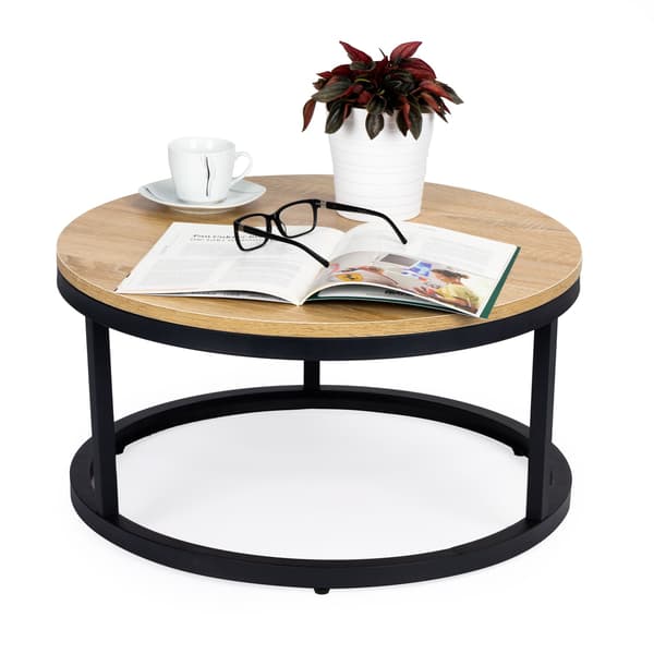 Modernt industriloft soffbord 60 cm