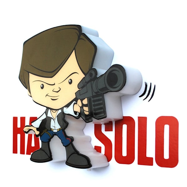 Star Wars Han Solo 3D Light FX Mini Lampe, Natlys til børn