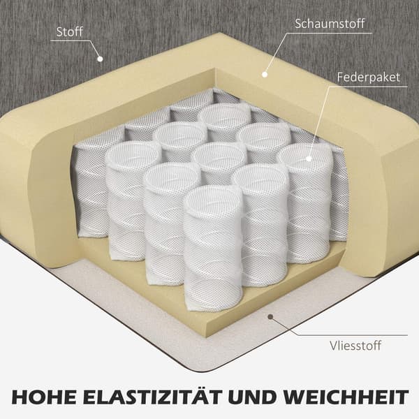 L-formet sofa, Chenille-stof, brun, pladsbesparende design