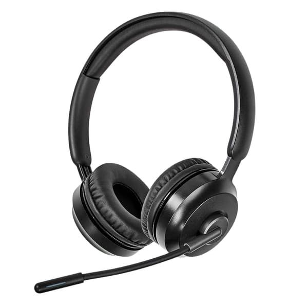 PC-headset | On-Ear | Stereo | Bluetooth | Fold-Away Mikrofon | Sort
