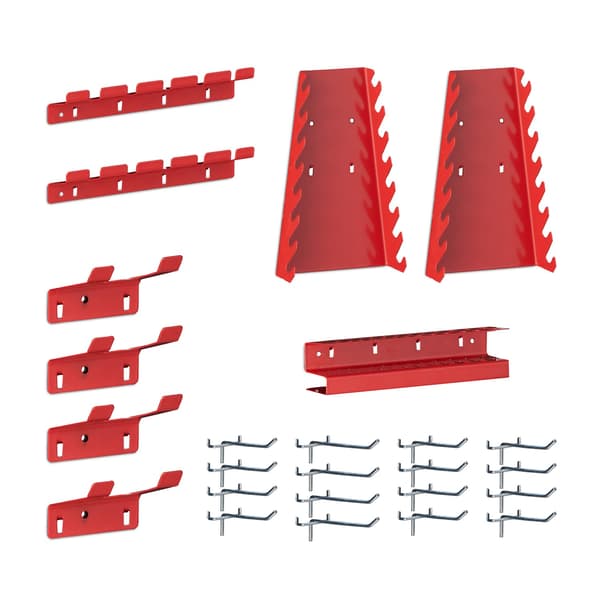 Verktygshållarset, 25-delat – Black & Red Wall System