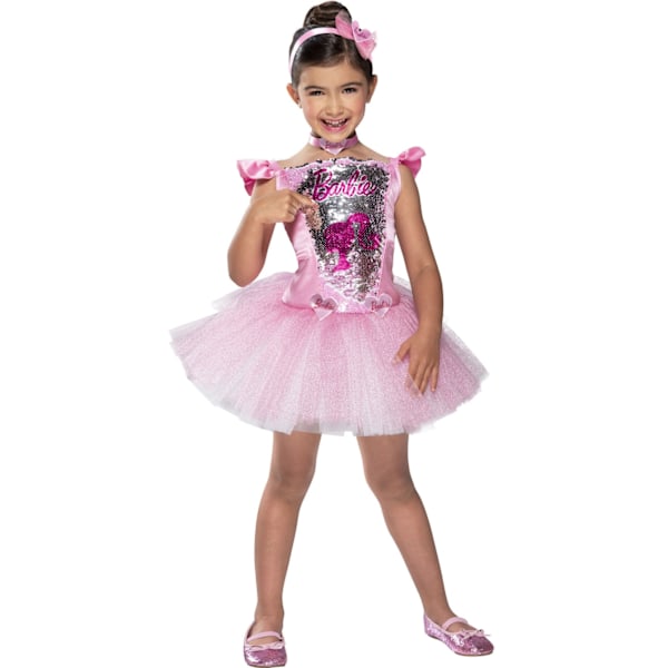 Barbie Ballerina Mekko Ja Panta 104-116 Cm Pink