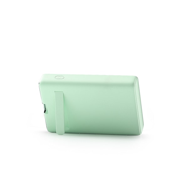 Magneettinen virtapankki 10000mAh 20W jalustalla + Lightning-kaapeli - USB-C vihreä
